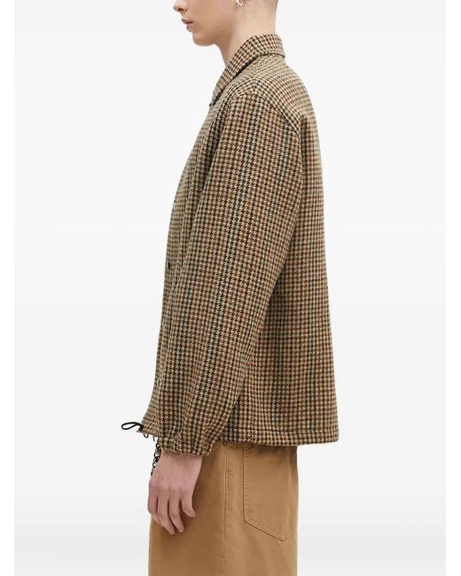 DARKPARK Natural Collared Check Jacket for men