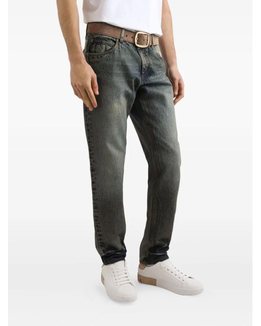 Dolce & Gabbana Jeans Met Vervaagd Effect in het Gray voor heren