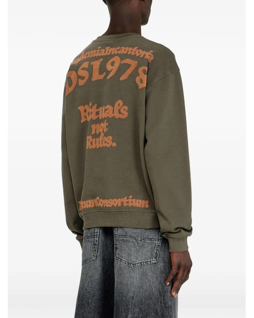 DIESEL Green S-Norm-Aa4 Sweatshirt for men