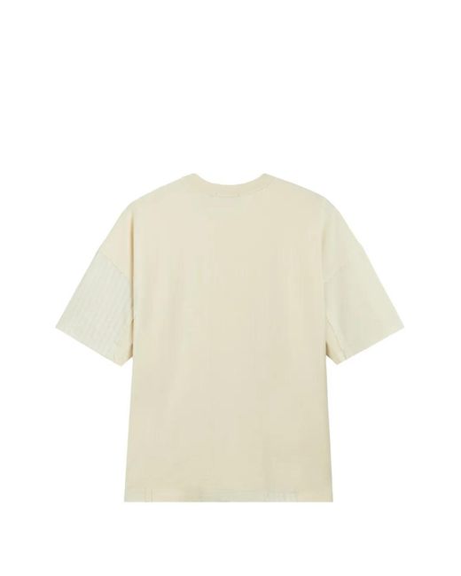 FIVE CM White Patchwork Pocket T-Shirt for men