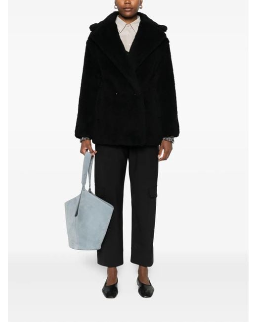 Max Mara Black Button-Fastening Jacket