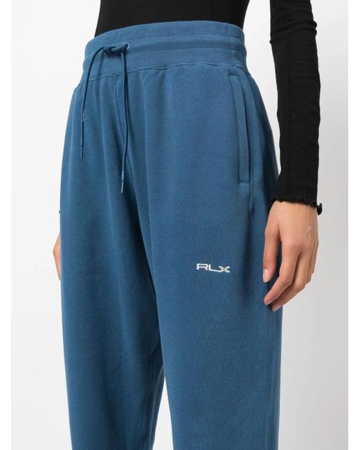 Ralph Lauren Blue Embroidered Logo Sweatpants