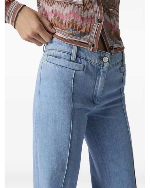 Missoni Blue Cuffed-Hem Jeans