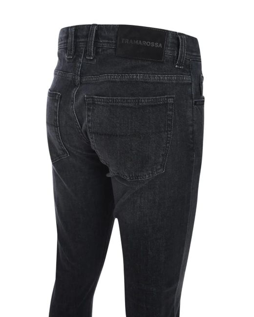 Sartoria Tramarossa Blue Leonardo Logo-Patch Jeans for men