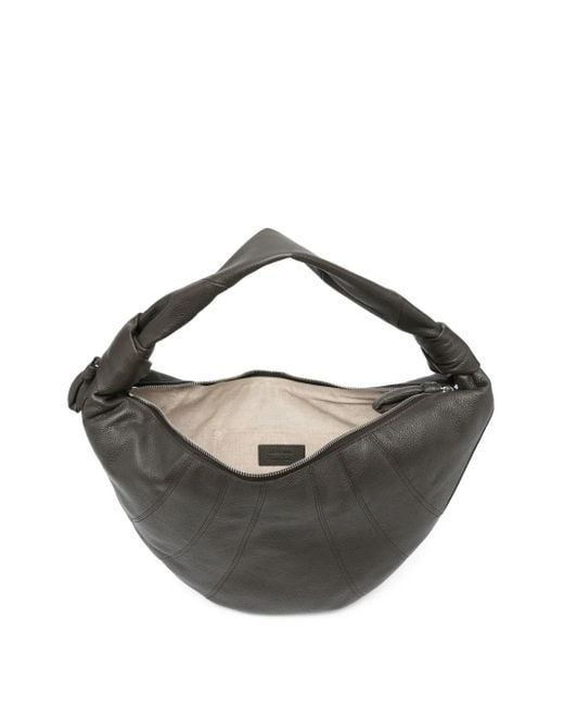 Lemaire Black Medium Croissant Knot-Detail Tote Bag