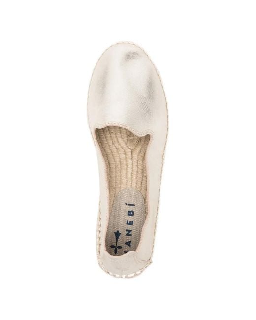 Manebí Natural Metallic-Finish Espadrilles