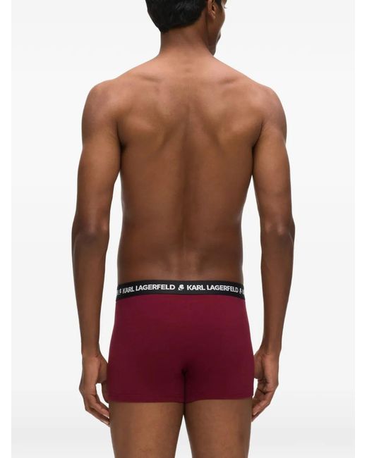 Karl Lagerfeld White Lot De Sept Boxers À Logo for men