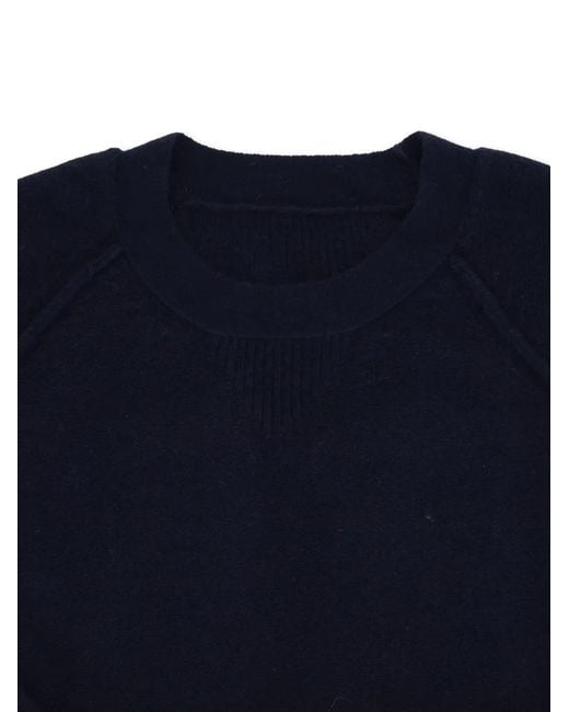 Fortela Blue Harvard Crew-Neck Sweater for men