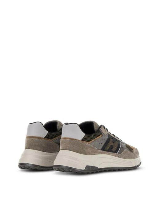 Hogan Gray Hyperlight Leather Sneakers for men