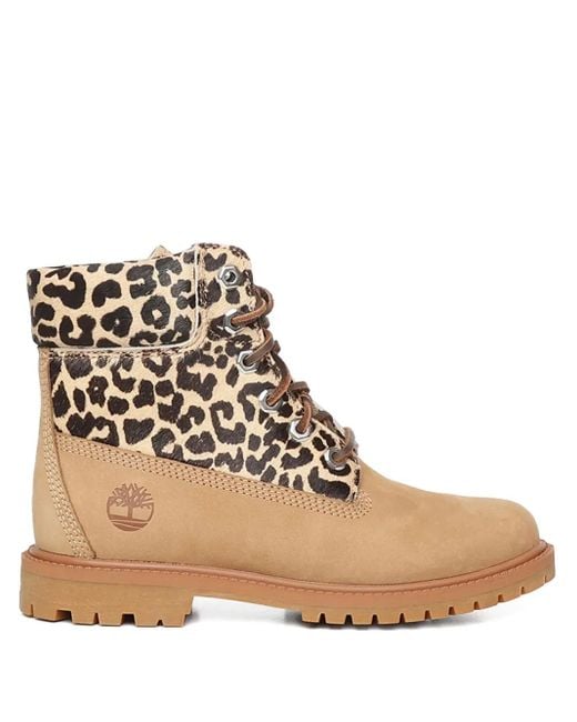 Timberland Schoenen ,Luipaardprint Laarzen in het Natural