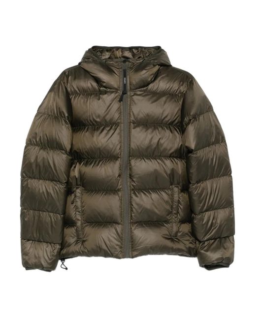 Aspesi Green Hooded Padded Coat for men