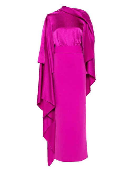 Solace London Pink Rosalia Maxi Dress