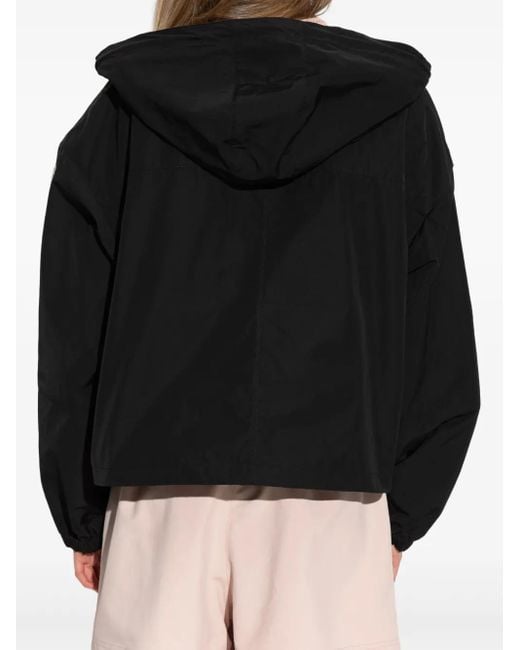 Chaqueta Con Parche Del Logo Moncler de color Black