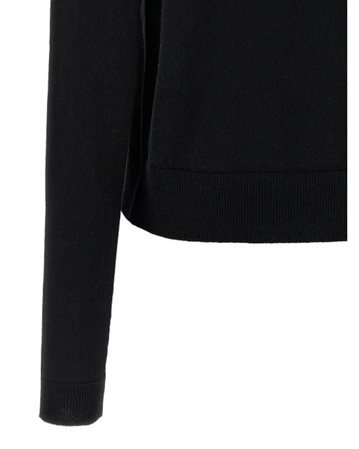 Moschino Black Extrafine Virgin Wool Sweater