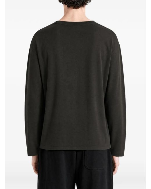 Auralee Black Long-Sleeve T-Shirt for men