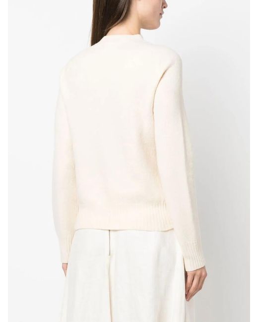 Jil Sander White Sweaters