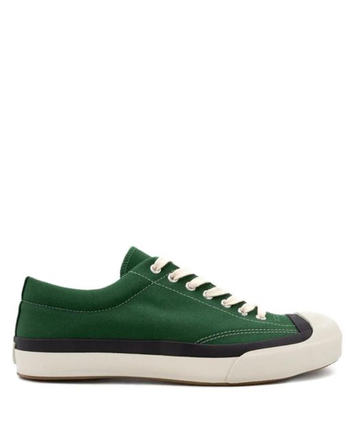 Moonstar Green Canvas Low-Top Sneakers for men