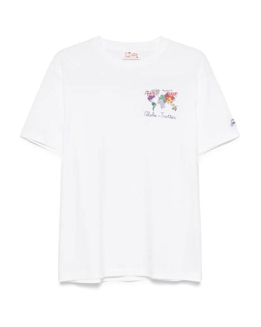 Mc2 Saint Barth White Cotton T-Shirt for men