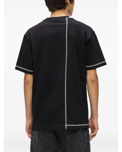 Karl Lagerfeld T-Shirt Met Logopatch in het Black voor heren