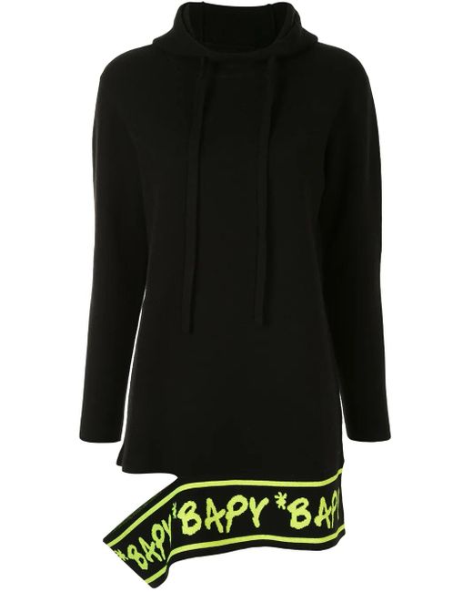 BAPY BY *A BATHING APE® Black Kapuzenpullover Mit Cut-Out
