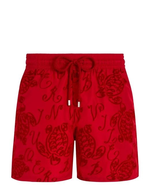 Vilebrequin Red Packable Swim Shorts for men