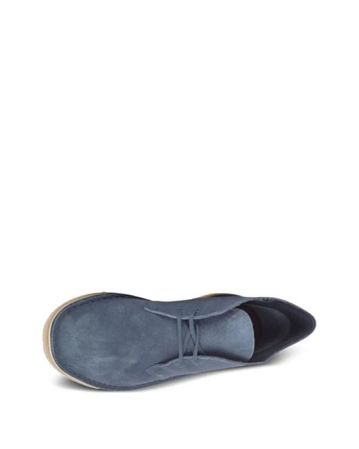 Clarks Blue Suede Desert Boots for men