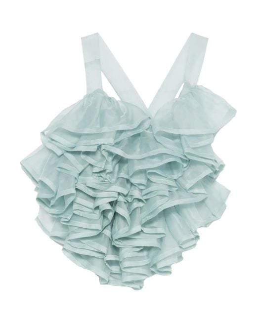 Viktor & Rolf Blue Volant Top