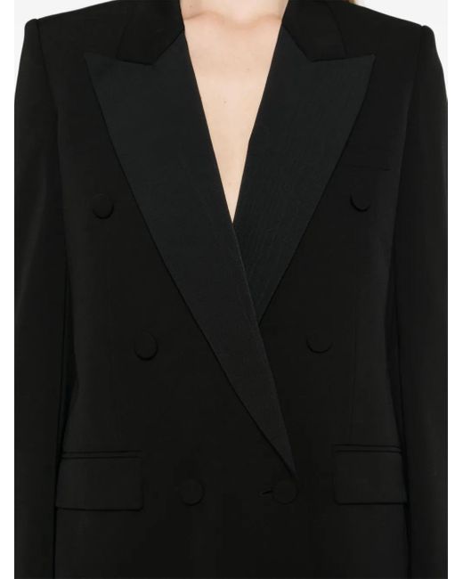 Stella McCartney Black Double-Breasted Twill Blazer