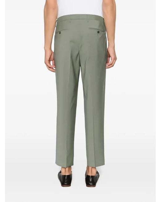Briglia 1949 Green Portobello Pleated Trousers for men