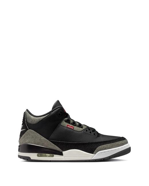 Levi's Black X Jordan Air Jordan 3 Sneakers