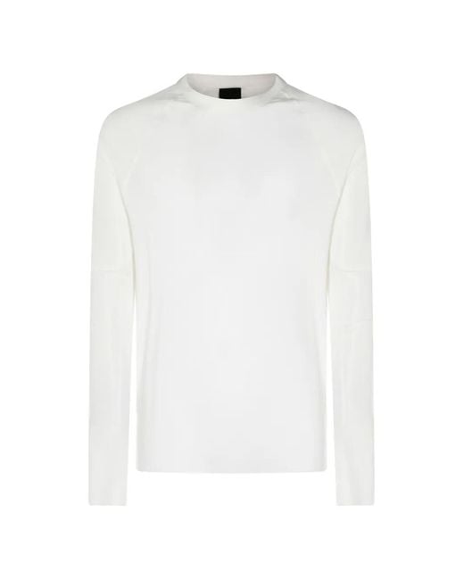 Thom Krom White Ribbed T-Shirt for men