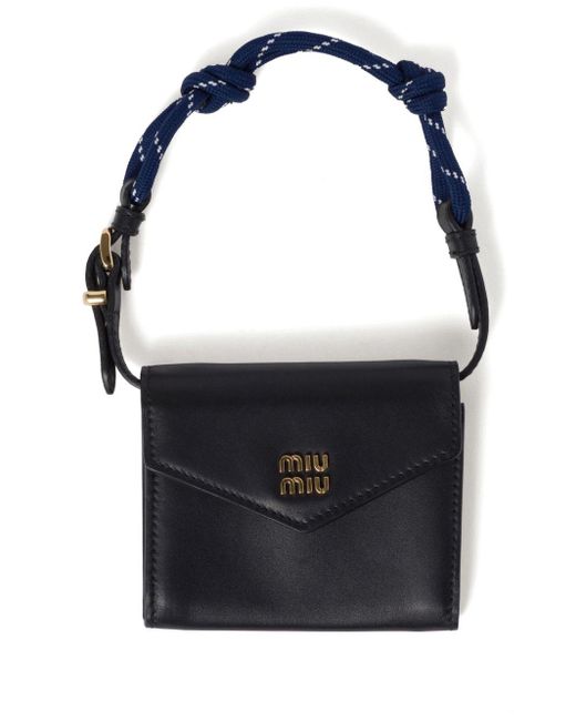 Miu Miu Leather Wallet Blue