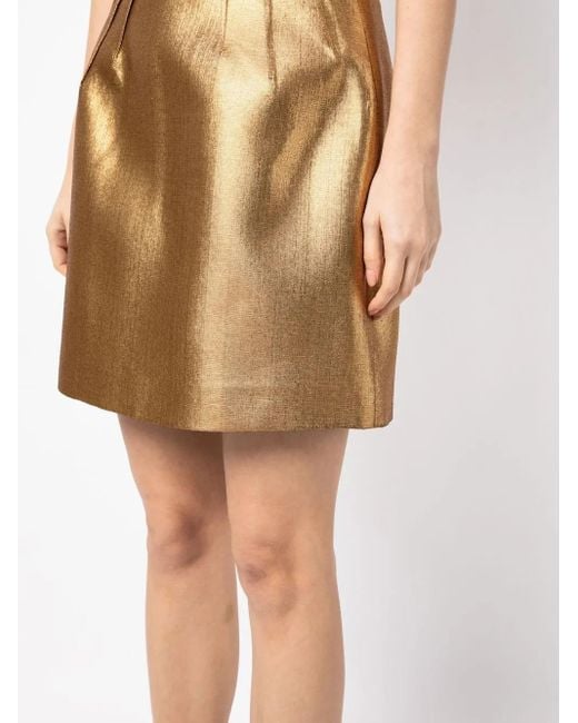 Dice Kayek Natural Lamay Mini-Skirt
