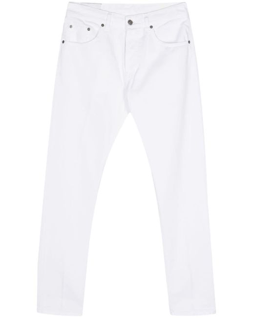 Dondup White Logo-print Jeans for men