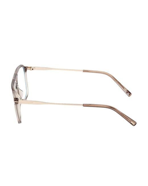 Tom Ford Natural Pilot-Frame Glasses