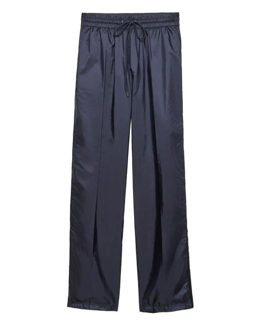 Prada Broek Met Elastische Taille in het Blue