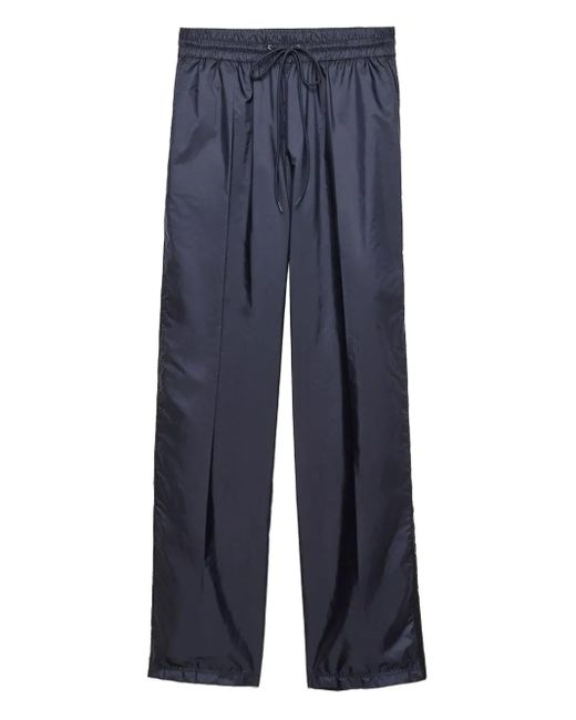 Prada Broek Met Elastische Taille in het Blue