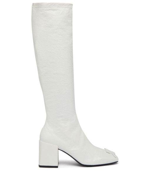 Courreges White Reedition Ac Square-toe Boots