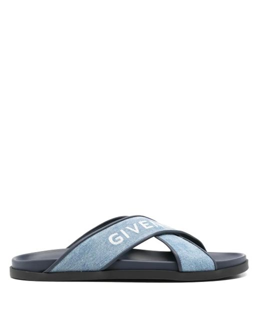 Givenchy Blue G Plage Slides for men