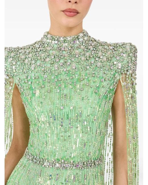Jenny Packham Green Robe Longue Opera