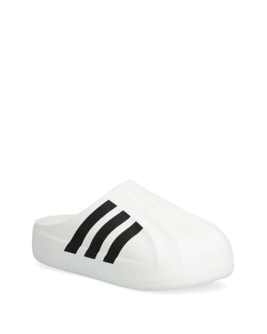 Adidas White Adifom Superstar Mules