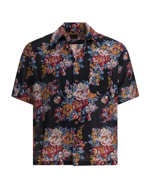 Kapital Gray Floral Pocket Shirt for men
