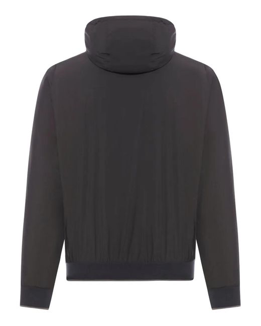 Moorer Gray Hooded Zip-Up Jacket for men