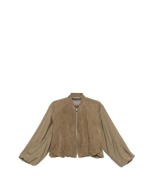 Leather Authority Brown Zip-Up Jacket