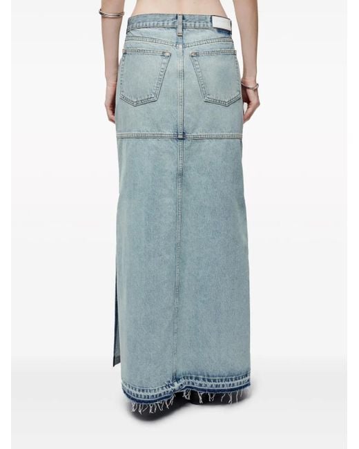 Re/done Blue Denim Skirt