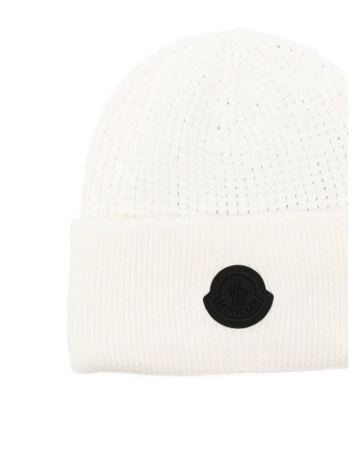 Moncler White Baseball Cap Accessories