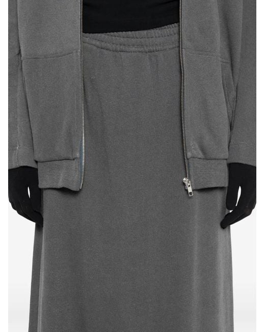 Marie Adam-Leenaerdt Gray Jupe Longue À Taille Élastiquée