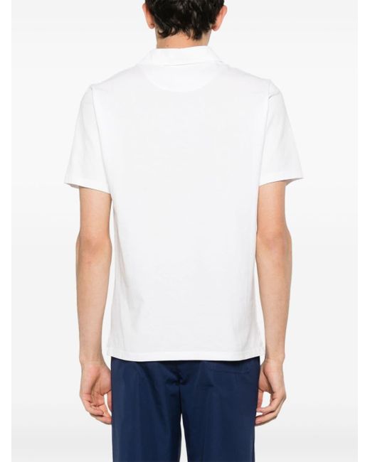 Mc2 Saint Barth White Brighton Cotton Polo Shirt for men