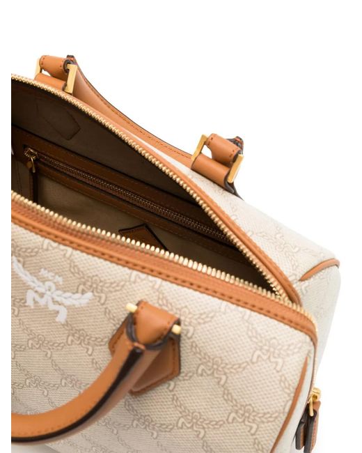 MCM Natural "Lauretos" Trunk Shoulder Bag