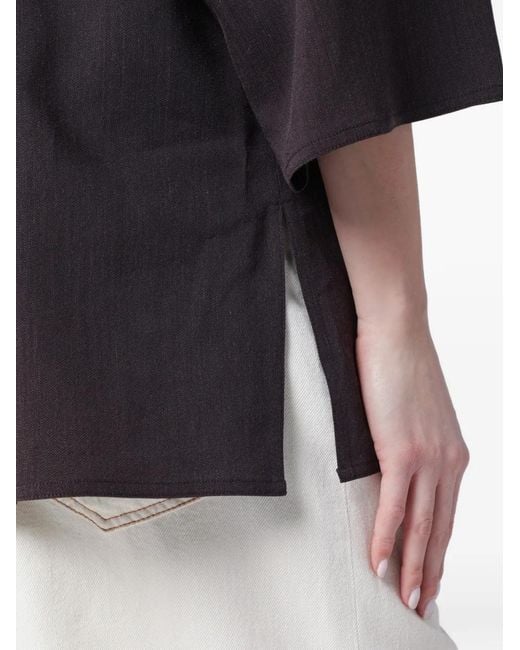 DARKPARK Blue Dora Delave Wide-Sleeved Shirt